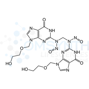 N,N'-Methylenebis(N-(9-((2-hydroxyethoxy)methyl)-6-oxo-6,9-dihydro-1H-purin-2-yl)nitrous amide)