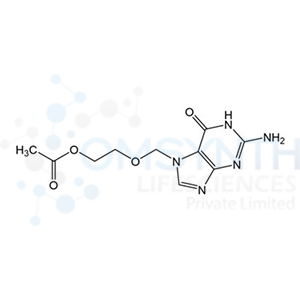 2-((2-Amino-6-oxo-1,6-dihydro-7H-purin-7-yl)methoxy)ethyl acetate