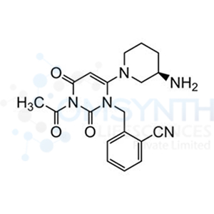 (R)-2-((3-Acetyl-6-(3-aminopiperidin-1-yl)-2,4-dioxo-3,4-dihydropyrimidin-1(2H)-yl)methyl)benzonitrile