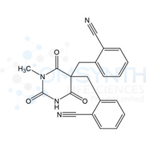 2,2'-((1-Methyl-2,4,6-trioxohexahydropyrimidine-5,5-diyl)bis(methylene))dibenzonitrile