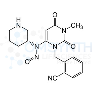 (R)-N-(3-(2-Cyanobenzyl)-1-methyl-2,6-dioxo-1,2,3,6-tetrahydropyrimidin-4-yl)-N-(piperidin-3-yl)nitrous amide