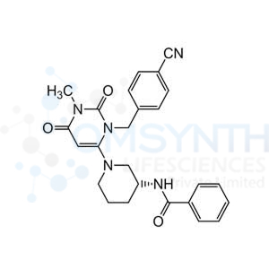 (R)-N-(1-(3-(4-Cyanobenzyl)-1-methyl-2,6-dioxo-1,2,3,6-tetrahydropyrimidin-4-yl)piperidin-3-yl)benzamide