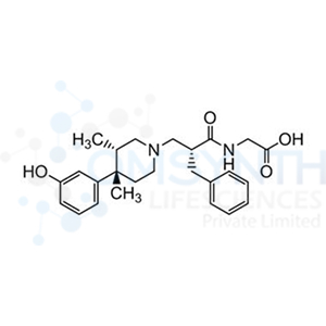2-((R)-2-Benzyl-3-((3S,4S)-4-(3-hydroxyphenyl)-3,4-dimethylpiperidin-1-yl)propanamido)acetic Acid