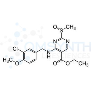 Ethyl 4-((3-chloro-4-methoxybenzyl)amino)-2-(methylsulfinyl)pyrimidine-5-carboxylate