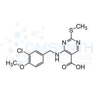 4-((3-Chloro-4-methoxybenzyl)amino)-2-(methylthio)pyrimidine-5-carboxylic Acid