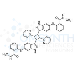 2,2'-(((2,4-di(Pyridin-2-yl)cyclobutane-1,3-diyl)bis(1H-indazole-3,6-diyl))bis(sulfanediyl))bis(N-methylbenzamide)