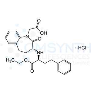 2-((R)-3-(((S)-1-Ethoxy-1-oxo-4-phenylbutan-2-yl)amino)-2-oxo-2,3,4,5-tetrahydro-1H-benzo[b]azepin-1-yl)acetic Acid Hydrochloride