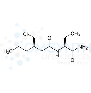 (R)-N-((S)-1-Amino-1-oxobutan-2-yl)-3-(chloromethyl)hexanamide