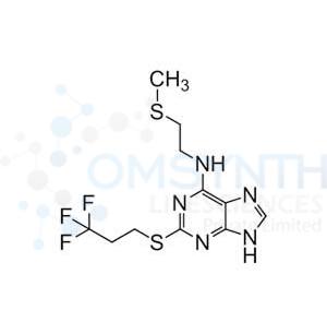N-(2-(Methylthio)ethyl)-2-((3,3,3-trifluoropropyl)thio)-9H-purin-6-amine