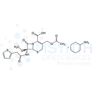 (7S)-3-(Acetoxymethyl)-7-methoxy-8-oxo-7-(2-(thiophen-2-yl)acetamido)-5-thia-1-azabicyclo[4.2.0]oct-2-ene-2-carboxylic Acid Cyclohexanamine