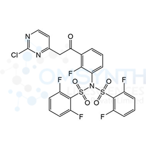 N-(3-(2-(2-Chloropyrimidin-4-yl)acetyl)-2-fluorophenyl)-N-((2,6-difluorophenyl)sulfonyl)-2,6-difluorobenzenesulfonamide