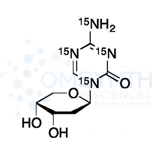 2-Deoxy-D-β-ribopyranosyl-5-azacytosine-15N4