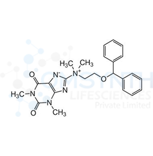 8-[N-(2-Diphenylmethoxyethyl)-N,N-dimethylaminium]-1,3-dimethylxanthine Inner Salt