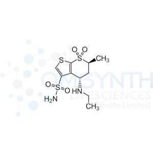 (4S,6S)-4-(Ethylamino)-6-methyl-5,6-dihydro-4H-thieno[2,3-b]thiopyran-3-sulfonamide 7,7-dioxide