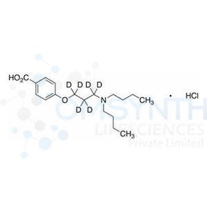 4-[3-(Dibutylamino)propoxy]benzoic Acid-d6 Hydrochloride