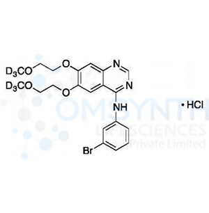 N-(3-Desethynylphenyl)-N-(3-bromophenyl) Erlotinib Hydrochloride-D6