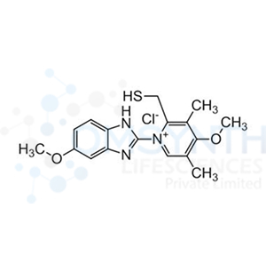 2-(Mercaptomethyl)-4-methoxy-1-(5-methoxy-1H-benzo[d]imidazol-2-yl)-3,5-dimethylpyridin-1-ium Chloride
