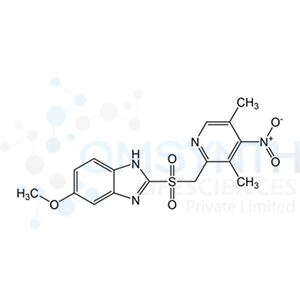 2-(((3,5-Dimethyl-4-nitropyridin-2-yl)methyl)sulfonyl)-5-methoxy-1H-benzo[d]imidazole