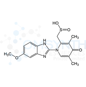 (1-(5-Methoxy-1H-benzo[d]imidazol-2-yl)-3,5-dimethyl-4-oxo-1,4-dihydropyridin-2-yl)methanesulfinic Acid