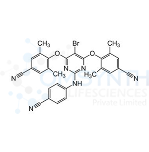 4,4'-((5-Bromo-2-((4-cyanophenyl)amino)pyrimidine-4,6-diyl)bis(oxy))bis(3,5-dimethylbenzonitrile)