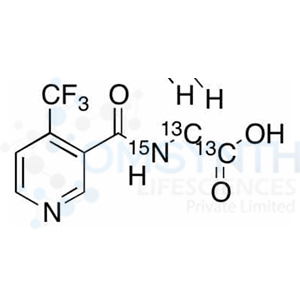 4-(Trifluoromethyl)nicotinoyl Glycine-13C2,15N