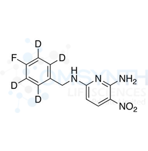 2-Amino-6-[(4-fluorobenzyl)-amino]-3-nitropyridine-d4