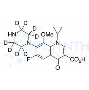 3-Desmethyl Gatifloxacin-d8
