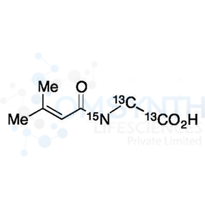 3-Methylcrotonylglycine-13C2,15N