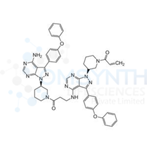 1-[(3R)-3-[4-Amino-3-(4-phenoxyphenyl)pyrazolo[3,4-d]pyrimidin-1-yl]-1-piperidyl]-3-[[(1R)-3-(4-phenoxyphenyl)-1-(1-prop-2-enoyl-3-piperidyl)pyrazolo[3,4-d]pyrimidin-4-yl]amino]propan-1-one