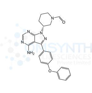 (R)-3-(4-Amino-3-(4-phenoxyphenyl)-1H-pyrazolo[3,4-d]pyrimidin-1-yl)piperidine-1-carbaldehyde