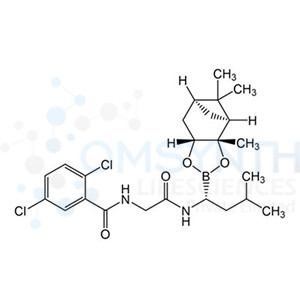 2,5-Dichloro-N-(2-(((R)-3-methyl-1-((3aS,4S,6S,7aR)-3a,5,5-trimethylhexahydro-4,6-methanobenzo[d][1,3,2]dioxaborol-2-yl)butyl)amino)-2-oxoethyl)benzamide