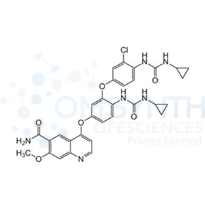 4-(3-(3-Chloro-4-(3-cyclopropylureido)phenoxy)-4-(3-cyclopropylureido)phenoxy)-7-methoxyquinoline-6-carboxamide