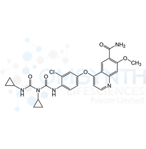 4-(3-Chloro-4-(3-cyclopropyl-3-(cyclopropylcarbamoyl)ureido)phenoxy)-7-methoxyquinoline-6-carboxamide