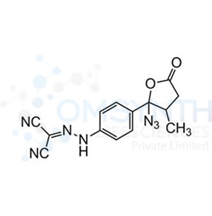2-[2-[4-(2-Azidotetrahydro-3-methyl-5-oxo-2-furanyl)phenyl]hydrazinylidene]propanedinitrile