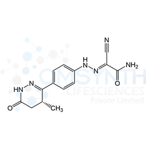 (R,E)-2-Amino-N-(4-(4-methyl-6-oxo-1,4,5,6-tetrahydropyridazin-3-yl)phenyl)-2-oxoacetohydrazonoyl Cyanide