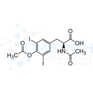 2-Acetamido-3-(4-acetoxy-3,5-diiodophenyl)propanoic Acid