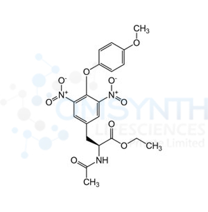 Ethyl (S)-2-acetamido-3-(4-(4-methoxyphenoxy)-3,5-dinitrophenyl)propanoate