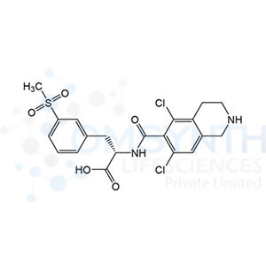 (S)-2-(5,7-Dichloro-1,2,3,4-tetrahydroisoquinoline-6-carboxamido)-3-(3-(methylsulfonyl)phenyl)propanoic Acid