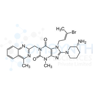 8-[(3R)-3-Amino-1-piperidinyl]-7-[(2E)-3-bromo-2-buten-1-yl]-3,7-dihydro-3-methyl-1-[(4-methyl-2-quinazolinyl)methyl]-1H-Purine-2,6-dione