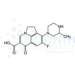 8-Fluoro-1,2-dihydro-9-(3-methyl-1-piperazinyl)-6-oxo-6H-pyrrolo[3,2,1-ij]quinoline-5-carboxylic Acid