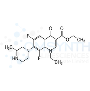 Ethyl 1-ethyl-6,8-difluoro-1,4-dihydro-7-(3-methyl-1-piperazinyl)-4-oxo-3-quinolinecarboxylate