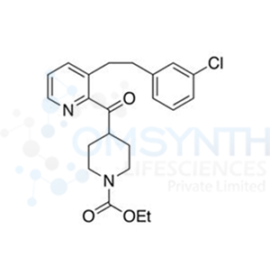 4-[[3-[2-(3-Chlorophenyl)ethyl]-2-pyridinyl]carbonyl]-1-piperidinecarboxylic Acid Ethyl Ester
