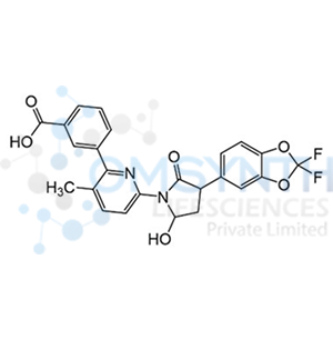 3-(6-(3-(2,2-Difluorobenzo[d][1,3]dioxol-5-yl)-5-hydroxy-2-oxopyrrolidin-1-yl)-3-methylpyridin-2-yl)benzoic Acid