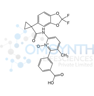2-(3-Carboxyphenyl)-6-(1-(2,2-difluorobenzo[d][1,3]dioxol-5-yl)cyclopropane-1-carboxamido)-3-methylpyridine 1-oxide