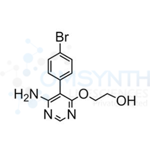 2-((6-Amino-5-(4-bromophenyl)pyrimidin-4-yl)oxy)ethanol