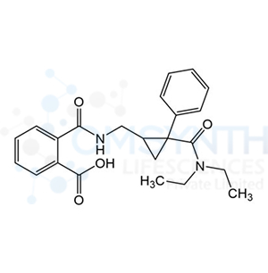 rel-2-((((1R,2S)-2-(Diethylcarbamoyl)-2-phenylcyclopropyl)methyl)carbamoyl)benzoic Acid