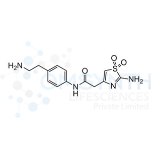 2-(2-Amino-1,1-dioxidothiazol-4-yl)-N-(4-(2-aminoethyl)phenyl)acetamide