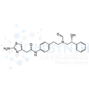 2-Amino-N-[4-[2-[formyl[(2R)-2-hydroxy-2-phenylethyl]amino]ethyl]phenyl]-4-thiazoleacetamide