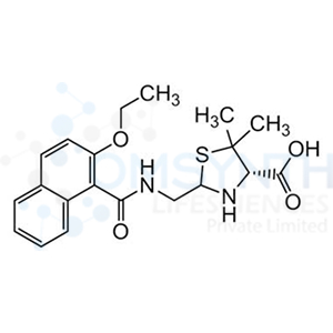 (4S)-2-((2-Ethoxy-1-naphthamido)methyl)-5,5-dimethylthiazolidine-4-carboxylic Acid