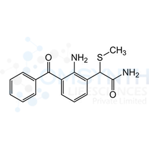 2-(2-Amino-3-benzoylphenyl)-2-(methylthio)acetamide